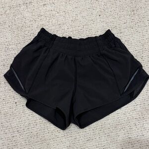 Lululemon Hotty Hot Black Shorts